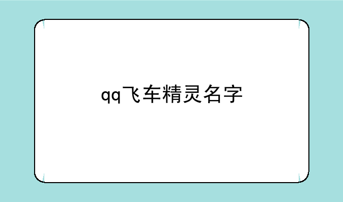 qq飞车精灵名字