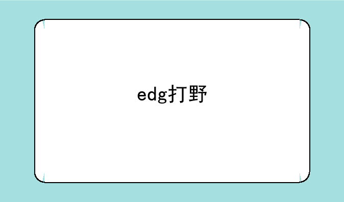 edg打野