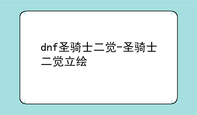 dnf圣骑士二觉-圣骑士二觉立绘